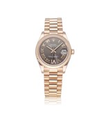 Rolex Datejust 31 - 2022 box + papers | rose gold grey - slate roman diamond VI President
