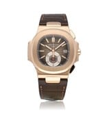 Patek Philippe Nautilus  40,5 NEW PATEK SERVICE | chronograph rose gold choco - brown