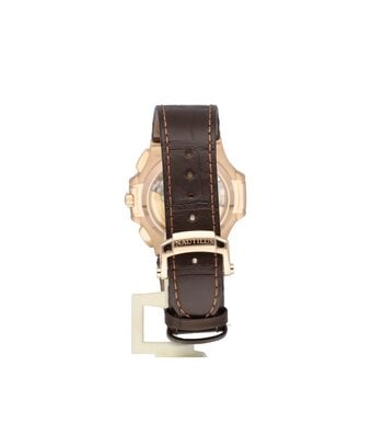 Patek Philippe Nautilus  40,5 NEW PATEK SERVICE | chronograph rose gold choco - brown