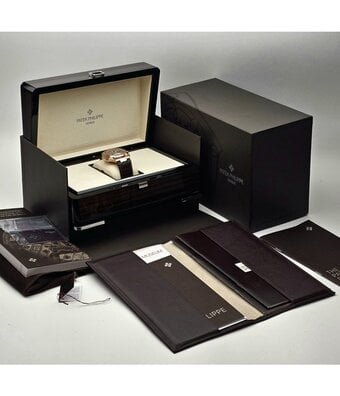 Patek Philippe Nautilus  40,5 NEW PATEK SERVICE | chronograph rose gold choco - brown