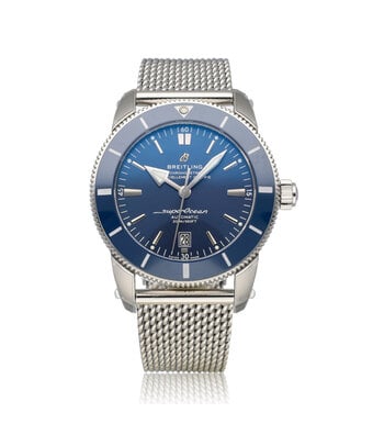 Breitling Superocean Heritage  46 - 2021 box + papers | steel blue