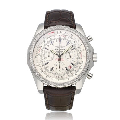 Bentley  48 NEW BREITLING SERVICE -  2003 B+P | steel white