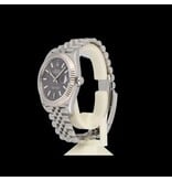 Rolex Datejust 41 steel rhodium - slate - grey fluted Jubilee 2018 box + papers