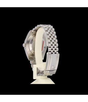 Rolex Datejust 41 steel rhodium - slate - grey fluted Jubilee 2018 box + papers