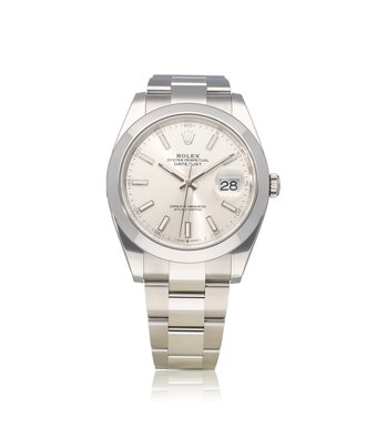 Rolex Datejust 41 - 2026 box + papers | steel silver domed Oyster