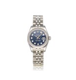 Rolex Lady-Datejust 26 steel - white gold blue diamond Jubilee 2017 + papers