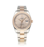 Rolex Datejust 41 NEW ROLEX SERVICE - 2017 + papers | steel - rose gold diamond Oyster