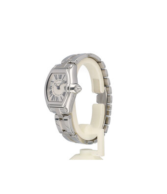 Cartier Roadster  31 - 2003 B+P | date steel silver roman