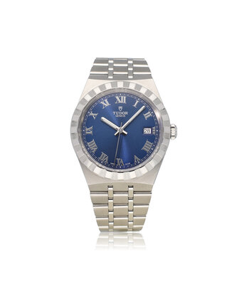 Tudor Tudor Royal Date 38 - 2022 box + papers | blue roman