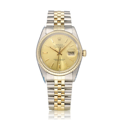 Datejust 36 steel gold champagne Jubilee 1982+ papers