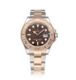 Rolex Yacht-master 40 steel - rose gold choco - brown Oyster 2020 box + papers