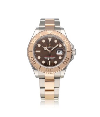 Rolex Yacht-master 40 steel - rose gold choco - brown Oyster 2020 box + papers