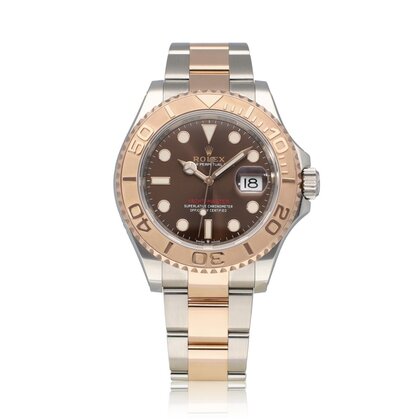 Yacht-master 40 steel - rose gold choco - brown Oyster 2020 box + papers