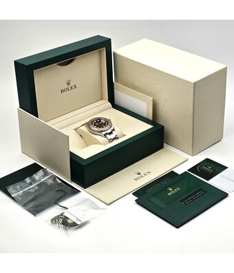 Rolex Yacht-master 40 steel - rose gold choco - brown Oyster 2020 box + papers