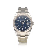 Rolex Datejust 41 steel - white gold blue Oyster
