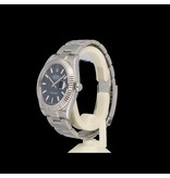 Rolex Datejust 41 steel - white gold blue Oyster
