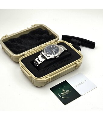 Rolex Datejust 41 steel - white gold blue Oyster