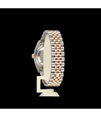 Rolex Datejust 36 steel - rose gold grey / slate roman 2009 + papers