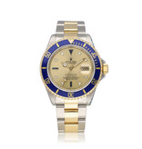 Rolex Submariner Date 40 SERTI - 1997 + papers | steel - gold sultan sapphire diamond blue - blu