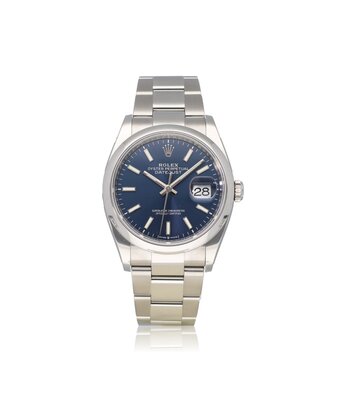 Rolex Datejust 36 steel blue Oyster 2021 box + papers