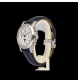 Christiaan van der Klaauw Ariadne Perpetual Calendar 40 steel silver alligator leather - date - moonphase 2008 box +