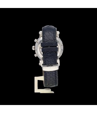 Christiaan van der Klaauw Ariadne Perpetual Calendar 40 steel silver alligator leather - date - moonphase 2008 box +