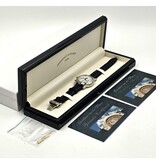 Christiaan van der Klaauw Ariadne Perpetual Calendar 40 steel silver alligator leather - date - moonphase 2008 box +