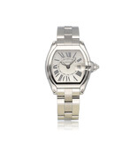Cartier Roadster  31 - 2011 B+P | date steel silver roman  | ref. W62016V3 |