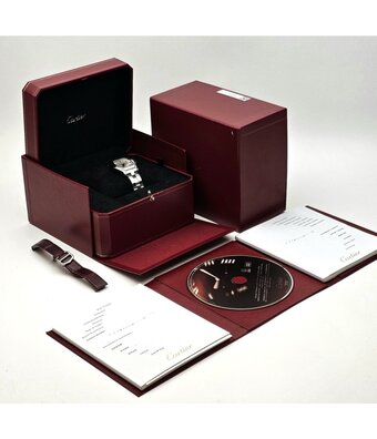 Cartier Roadster  31 - 2011 B+P | date steel silver roman  | ref. W62016V3 |