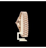 Rolex Datejust 31 rose gold grey roman diamond VI President 2022 box + papers