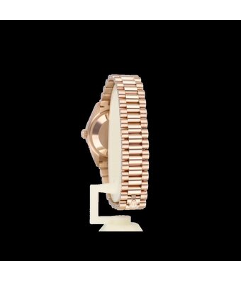 Rolex Datejust 31 rose gold grey roman diamond VI President 2022 box + papers