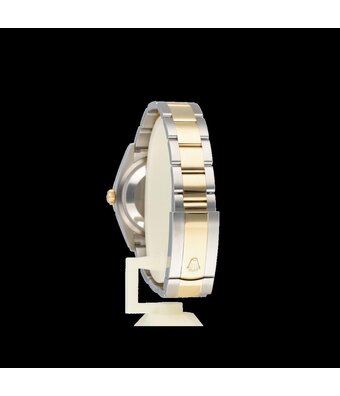 Rolex Datejust 36 2019 box + papers | steel - yellow gold green diamond roman Oyster B+P