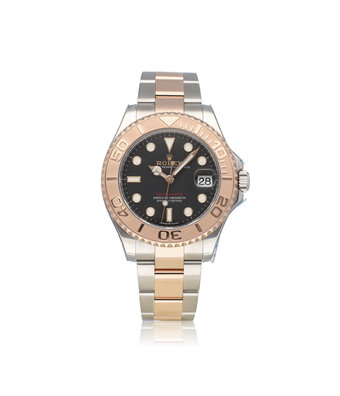 Rolex Yacht-master 37 steel - rose gold black medium 2022 box + papers