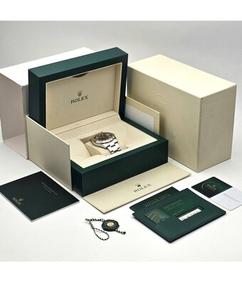 Rolex Datejust 41 2020 box + papers | steel - rose gold choco - brown Oyster