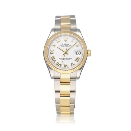 Datejust 31 steel - yellow gold white roman Oyster 2019 box + papers