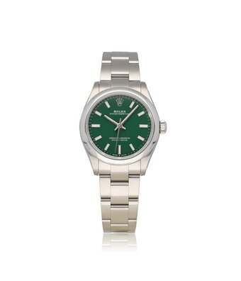 Rolex Oyster Perpetual 31 steel green Bulbasaur 2022 + papers
