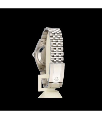 Rolex Datejust 36 - 2024 box + papers | steel - white gold fluted blue Jubilee