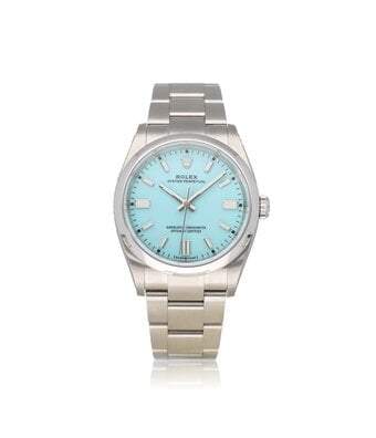 Rolex Oyster Perpetual 36 - 2025 box + papers steel tiffany domed Oyster