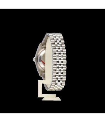 Rolex Datejust 36 NEW ROLEX SERVICE | steel - white gold blue fluted concealed Jubilee