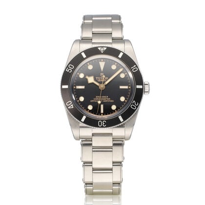 Black Bay 54 37 - 2024 box + papers | steel black rivet