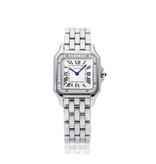 Cartier Panthère de Cartier  MM steel diamond silver roman 2025 box + papers