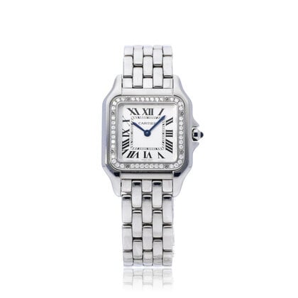 Panthère de Cartier  MM steel diamond silver roman 2025 box + papers
