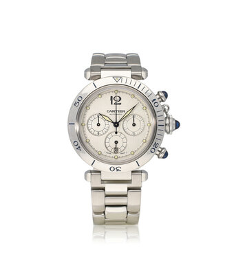 Cartier Pasha de Cartier   NEW CARTIER SERVICE - 2007 B+P | steel silver automatic