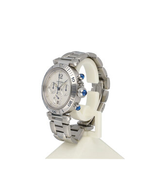 Cartier Pasha de Cartier   NEW CARTIER SERVICE - 2007 B+P | steel silver automatic