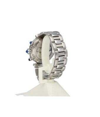 Cartier Pasha de Cartier   NEW CARTIER SERVICE - 2007 B+P | steel silver automatic