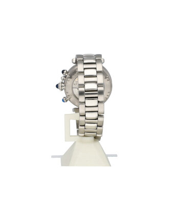 Cartier Pasha de Cartier   NEW CARTIER SERVICE - 2007 B+P | steel silver automatic