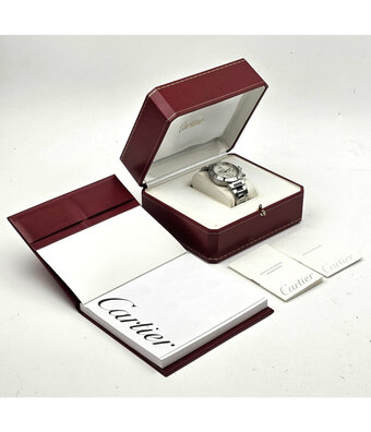 Cartier Pasha de Cartier   NEW CARTIER SERVICE - 2007 B+P | steel silver automatic