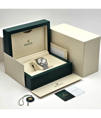 Rolex Datejust 36 NEW ROLEX SERVICE | steel silver domed Jubilee + box