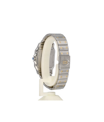 Cartier Santos de Cartier Galbée 34,8 - 1988 + papers | steel / gold silver quartz