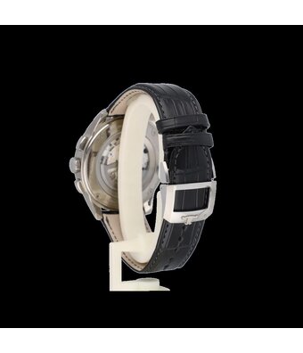 Jaeger-LeCoultre Polaris Chronograph 44 NEW JLC SERVICE - 2022 B+P | titanium black alligator leather